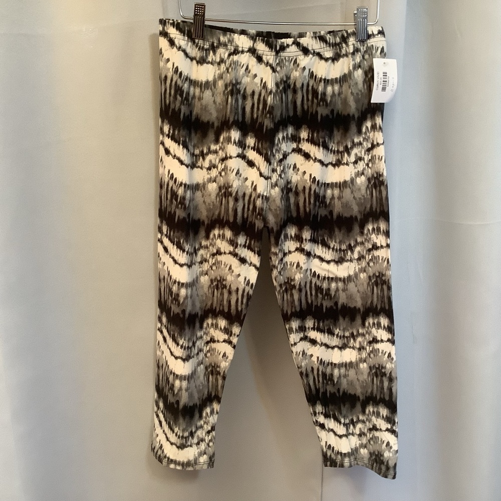 Leggings Capris Cropped Women’s Size 12-20 Vivid Pattern